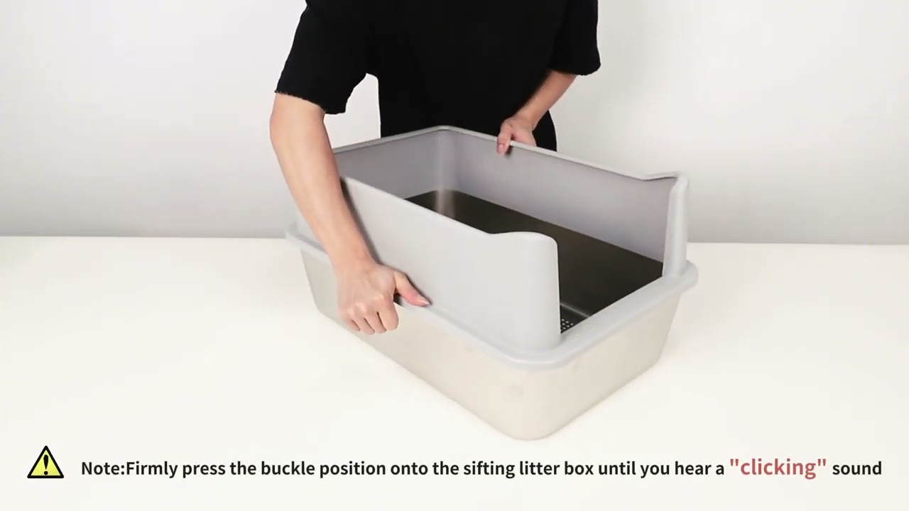 XL Sifting Cat Litter Box | Easy Cleaning & Comfort Design | Taucken
