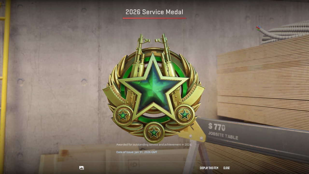Getting the Pink 2026 Service Medal in CS2, Part 1 ("Green" Stage)
