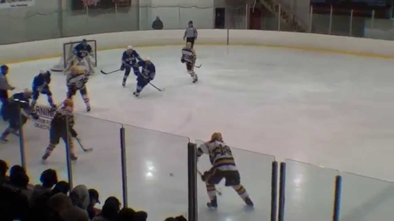 Shane Brennan redirects the shot from Andrew Dougherty against Delaware
