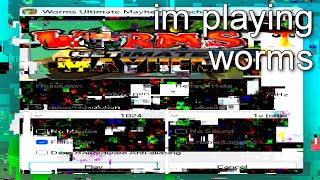 Playing Worms Ultimate Mayhem
Well be playing a bunch of worms game that i just got on steam, so yeah have fun watching them all slowly throughout these streams.
https://streamyard.com/qacn58fz7m Playing Worms Ultimate Mayhem
