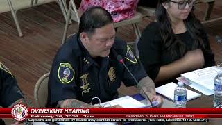 Oversight Hearing - Senator Shawn Gumataotao - February 26, 2026   2pm