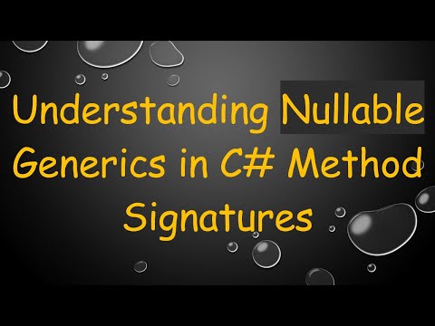 Understanding Nullable Generics in C#  Method Signatures