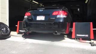Rearview 2010 Subaru Legacy 2.5GT protune, Invidia Turbo-back exhaust, RacerX TMIC