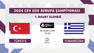 TÜRKİYE - GREECE CEV U20 VOLLEYBALL EUROPEAN CHAMPIONSHIP 2024 - WOMEN 1st Round - Semi Final