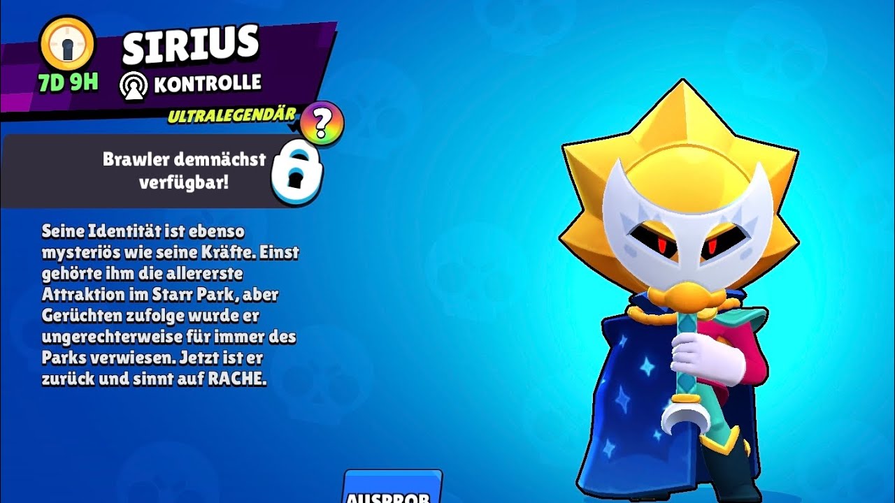 Brawl ✨️ Stars ⭐️ New Brawler SIRIUS 👀