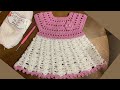 Vestido Para Bebe Tejido A Crochet Para Bebe Recien Nacida | paso a paso    PATRÓN DE CROCHET