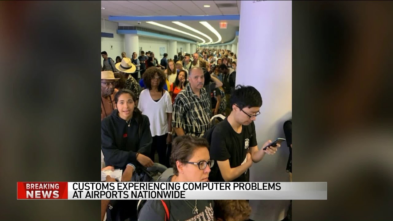 newspaper mockup US Customs is experiencing a nationwide computer issue, airports say