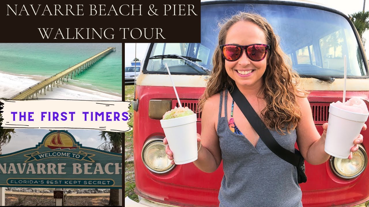 Navarre Beach Florida & Pier | Walking Tour - YouTube