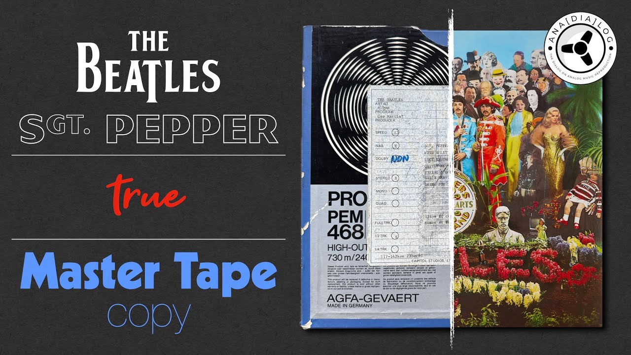 Huge Score! The Beatles - Sgt Pepper true Master Tape copy - YouTube