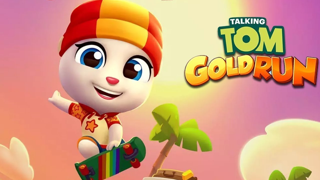 Talking Tom Gold Run The Skateboard Mission Walkthrough YouTube