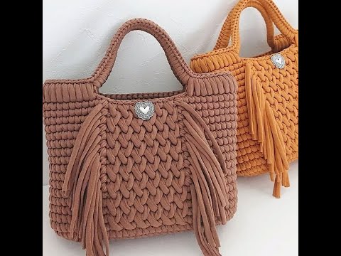 Crochet Bag With Kilim Thread Without An Oval Base Easy And Simple