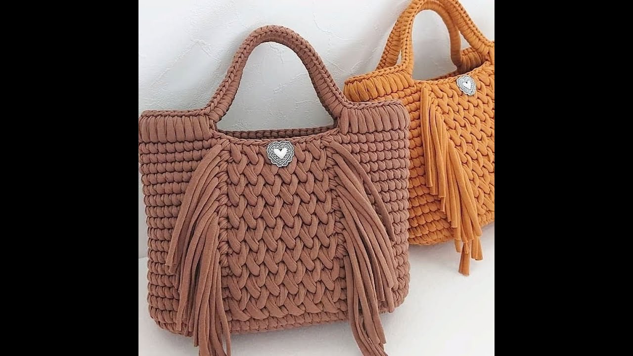 كروشيه شنطه بخيط الكليم  بدون قاعدة بيضاويه سهله وبسيطه  How to crochet bag -bag crochet