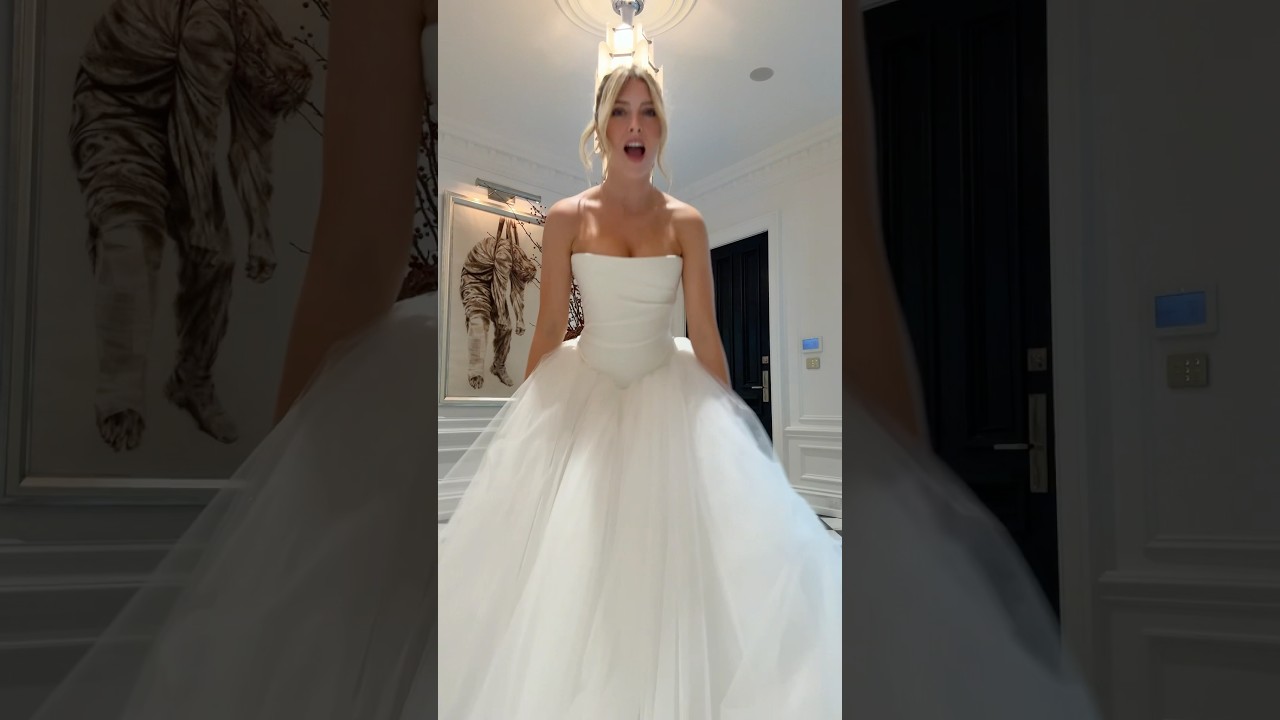 Бальное свадебное платье из тюля🤍🩰💍🦢🥂