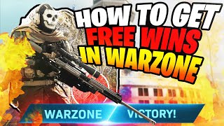 HOW TO GET FREE WINS IN WARZONE #FaZe5 (COD WARZONE GAMEPLAY)
