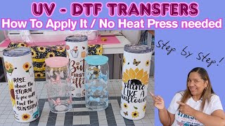 How To Use UV-DTF Transfers | How To Apply It / No Heat Need It!