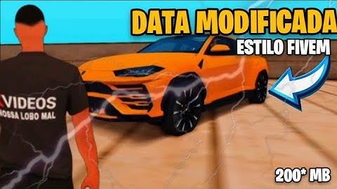 DATA MODIFICADA ESTILO FIVEM ANT CRASH PARA GTA SAMP LAUNCHER & APK