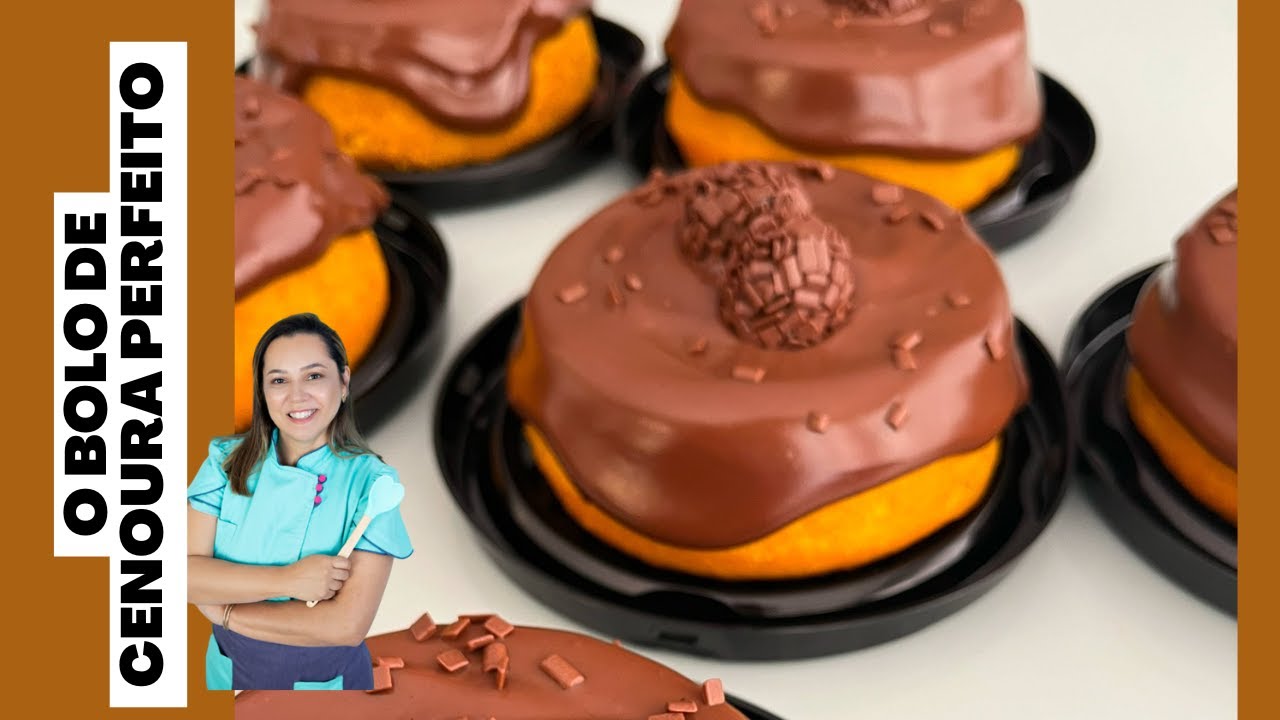 Faça e venda - Mini bolo vulcão de cenoura