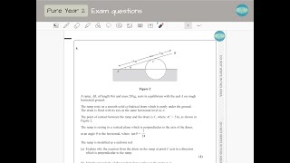 A-Level maths June 2019 Question 4 mechanics Paper Edexcel