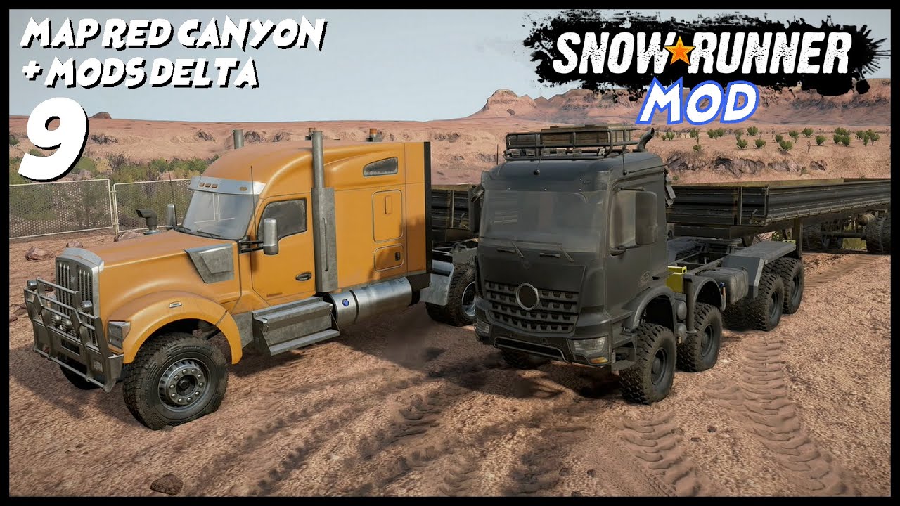 Gros contrat, gros déplacements - Map mod Red canyon #9 - Snowrunner ...