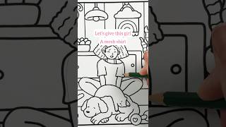 How to create a see-through or mesh shirt #alcoholmarkers #coloringbook #adultcoloring #cocowyo