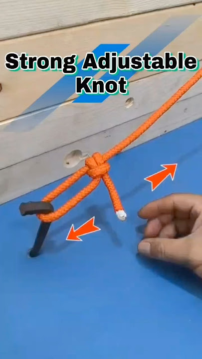 How to Tie an Easily Adjustable and Super Strong Knot #technique #rope #knot