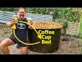 Raised Garden Bed Made From Coffee Cups