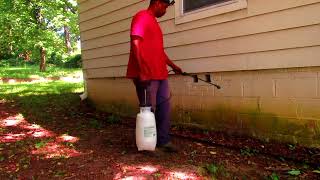 How to Pressure Wash siding and cinder block on a house.