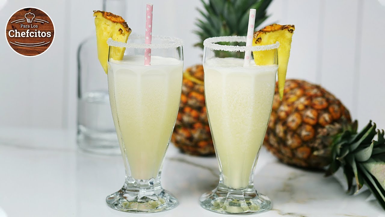 Rica Piña Colada En Casa - YouTube