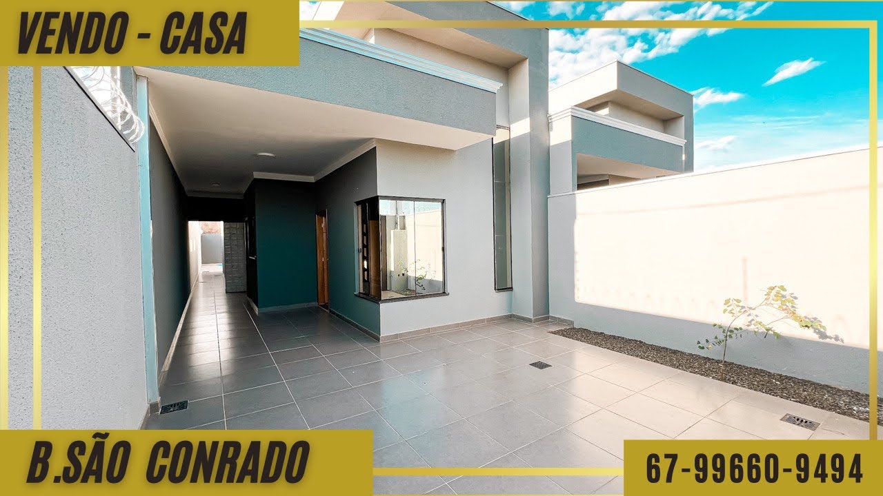 VENDIDA-CASA COM 03 QUARTOS SUÍTE - PISCINA B.SÃO CONRADO - CAMPO ...