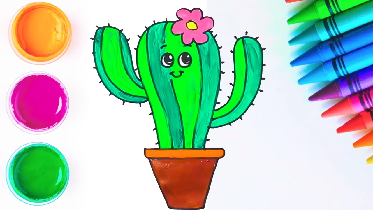 Como Desenhar um Cacto! 🌵 Desenho Fácil | Aprenda a Desenhar | Chiki ...