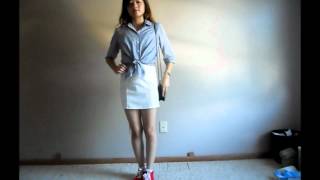 Back to School 2012 Outfit #1: Sneakers+Skirts!
