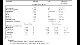ازاي تعرف تقرأ تحليل الانيميا (صورة الدم الكاملة cbc) - بصورة مبسطة - علوميات