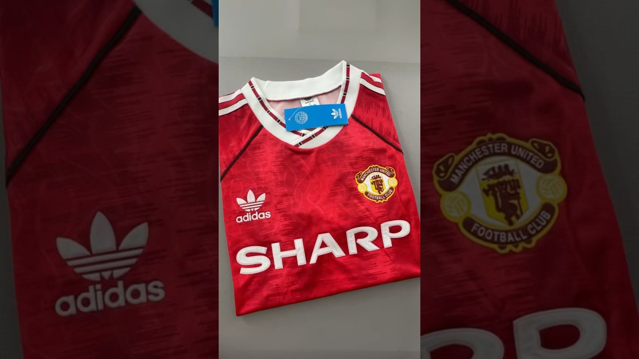 1991/1992 Manchester United Home Red Vintage Soccer Jersey #soccer #football #jersey
