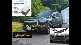 Rivian | R1S | Accessories | Rear Cargo Cover | Hepa Cabin Air Filter | BestEVMod | GEN 1