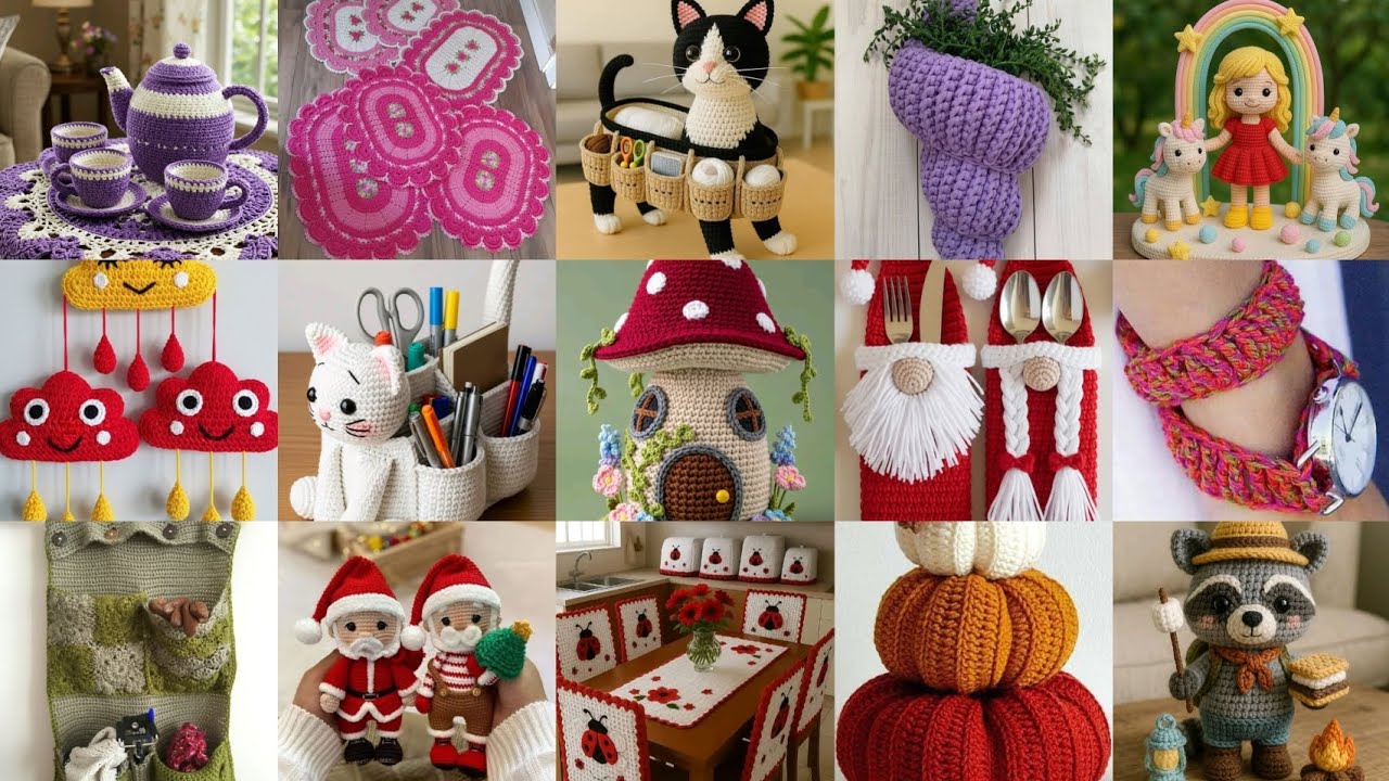 Most beautiful & attractive crochet handmade items and ideas ||Home decor ideas part 3 2025