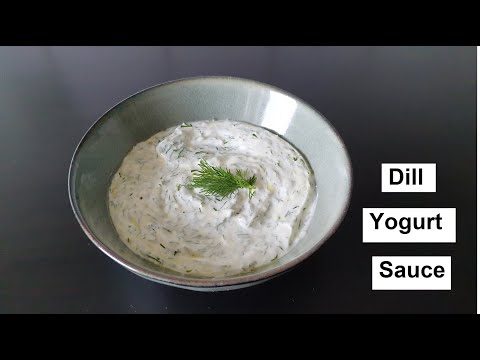 EASY Dill Yogurt Sauce Dressing Recipe