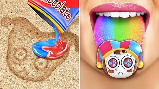 Arte de dulces invertida 😱 ¿Quién es tu personaje favorito en el Digital Circus?