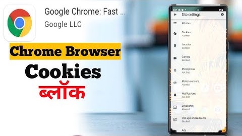 How to BlockDisable Cookies On Google Chrome Browser Android mobile