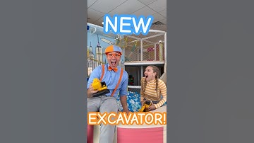 Excavator! HERE WE GO AGAIN😏! Amanda Seyfried NEW Music Video Tomorrow! #blippi #shorts