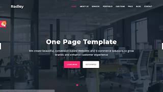 Radley - One Page HTML Template