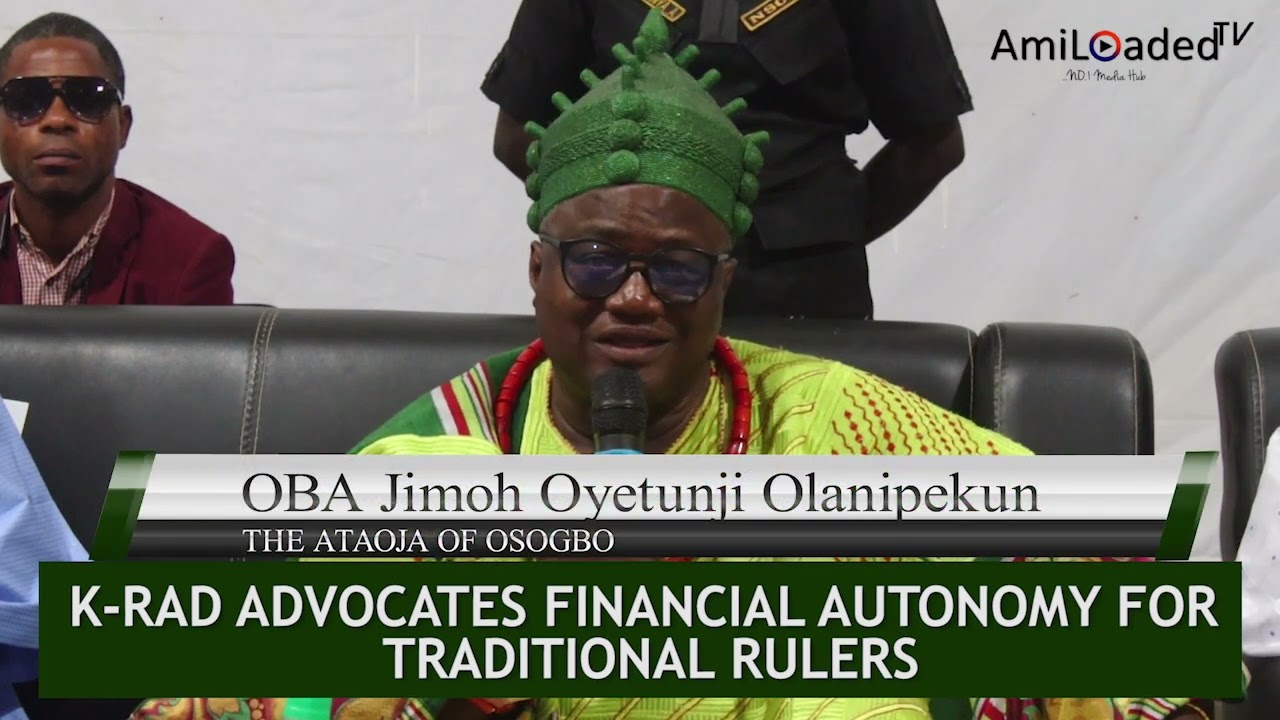 K-RAD Seeks Financial Autonomy and Protections for Traditional Rulers (Watch VIDEO)