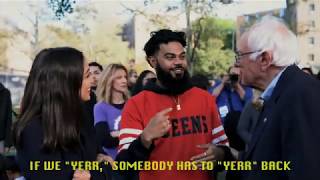 Anik Khan Performs At Bernie Sanders Bernies Back Rally In Queens