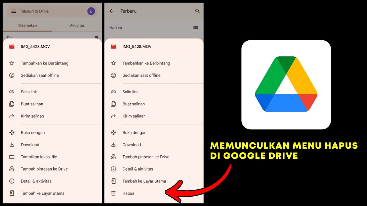 Cara Menghapus File Google Drive Yang Tidak Bisa Dihapus di HP Android ...