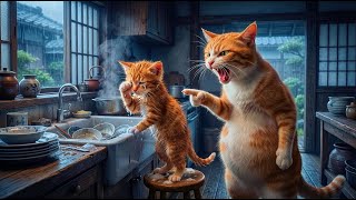 Mama Cat Was Very Strict With Her Kitten... But Why? Very Emotional Cat Story