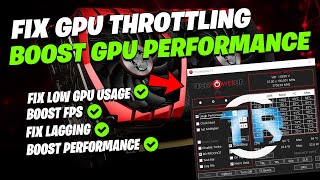 how to fix low gpu usage while gaming | fix gpu throttling & boost performance