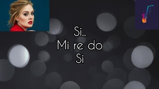 Adele -  Someone like you Notas musicales para Saxofon