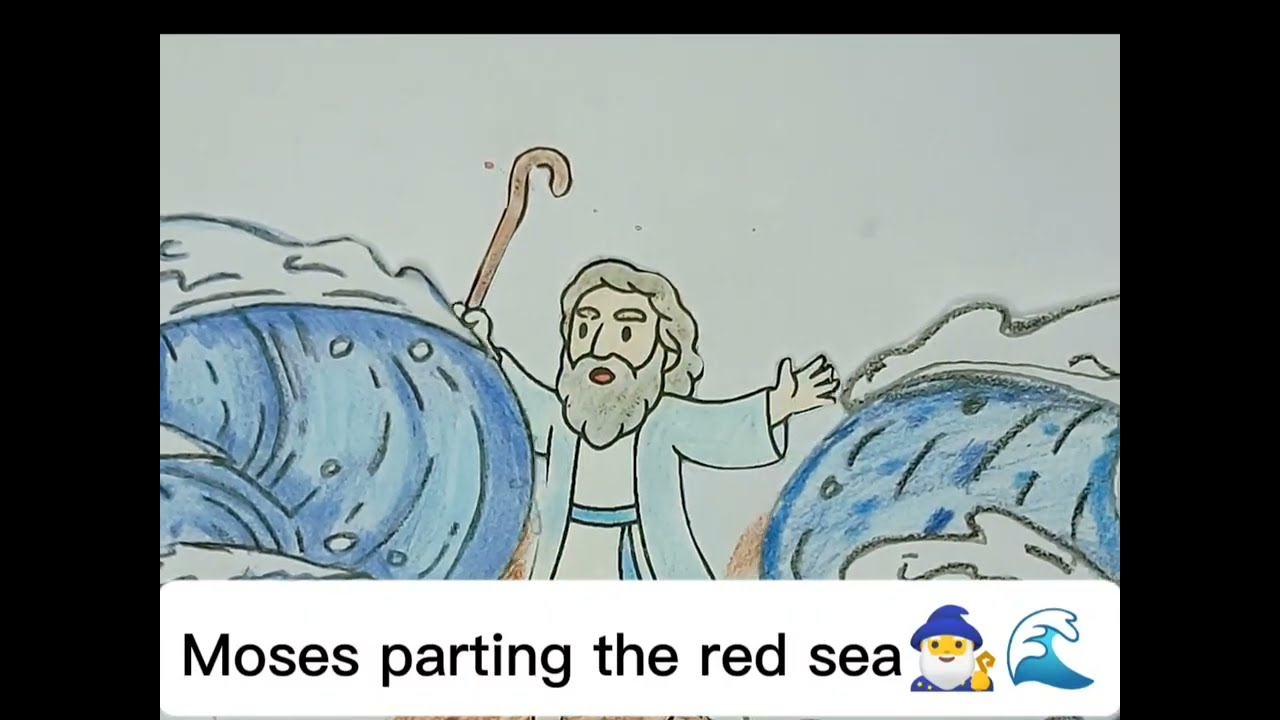 Moses Parts the Red Sea | Easy Bible Art and Craft for Kids | Sunday School & Homeschool Activity