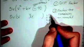 Factoring with a GCF 1st pg 19 #9