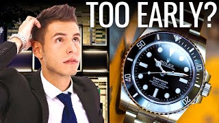 Are You Old Enough To Buy A Rolex?
Are You Old Enough To Buy A Rolex?
In the realm of mass-produced industrial timepieces, Rolex stands head and shoulders above the rest as the epitome of unrivalled quality. In fact, some may argue that Rolex watches are not just the best among their peers but hold the distinction of being the finest mass-produced items on the market. When we say mass-produced, we refer to the brands annual production volume, which typically remains below one million watches in the case of Rolex timepieces. This deliberate limitation ensures that each Rolex watch receives the utmost attention to detail, resulting in impeccable craftsmanship and an unmistakable sense of luxury. However, one question often arises: are you old enough to buy a Rolex?
Subscribe for Rolex related news, luxury investment watches and everything related to these extraordinary timepieces: Rolex, Omega, Patek Philippe, Audemars Piguet and more.
Also check out: https://youtu.be/jw7ZZ5mCLvE
Your personal jeweler since 1912
Engagement | Diamonds | Gemstones | Luxury Timepieces:
⌚https://bit.ly/benbridgejewelry
⌚https://bit.ly/benbridgejewelry
Click here to subscribe: https://bit.ly/3uSoS1T
Thanks again for watching and please don’t forget to hit the 👍 LIKE and ☑️ Subscribe buttons!
Disclaimer: Please note that all the clips used in our videos have been transformed according to Youtubes fair use guidelines. The intention of videos is to educate and entertain and may reference from time to time clips from other creators, but if you feel there are any copyright issues in my videos, please contact me on lifeabovefirstclass@gmail.com. The information provided is NOT investment advice and is purely for informational / entertainment purposes only. Are You Old Enough To Buy A Rolex?