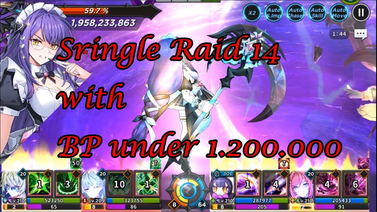 Grand Chase - Single Raid 14 With Very Low BP